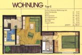 VERMIETET! Schicke 2 Zimmer Wohnung mit Balkon - Sachsenhausen + POOL+SAUNA im Haus! - Grundriss